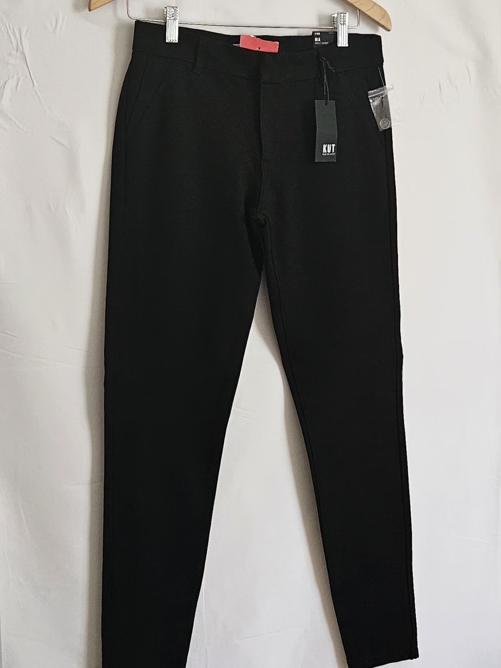 KUT from the Kloth Mia Ankle Skinny Black Pants Size 6 NWT - Picture 3 of 15